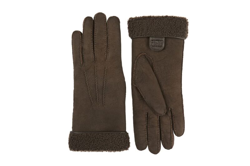 Gants Peau Lainée Homme - Mont-Blanc Marron