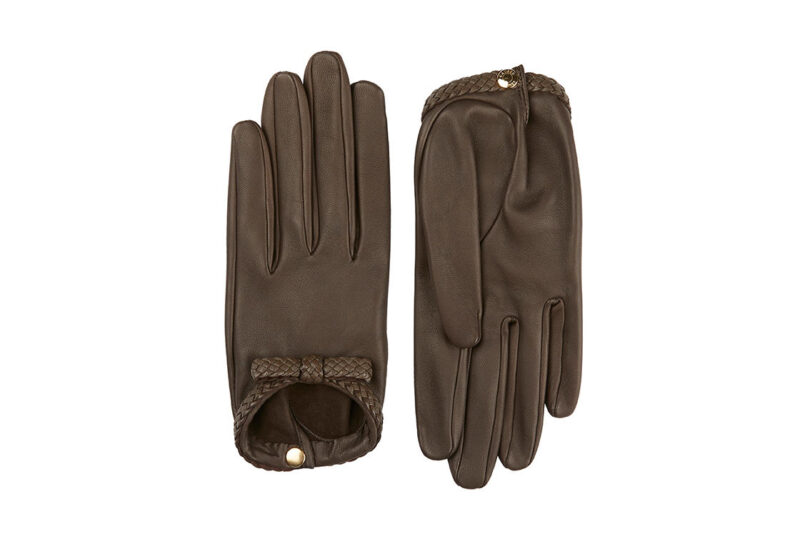 Women's Leather Gloves - Lily- Brown