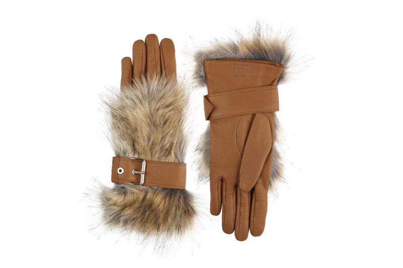 Women's Leather Gloves - Gstaad Cork