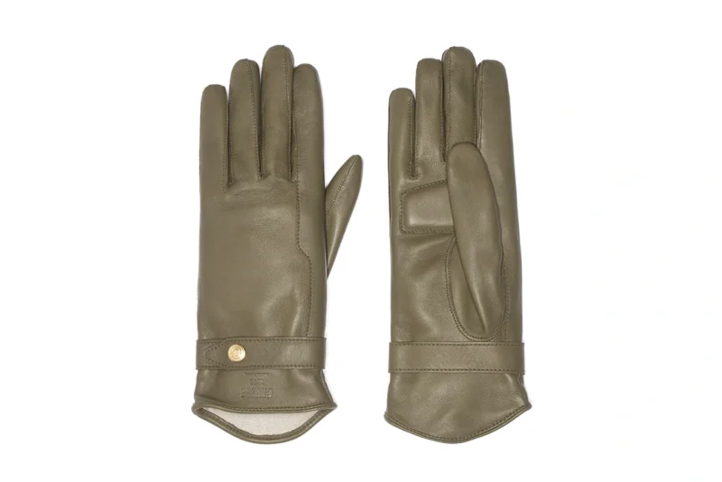 Women's Leather Gloves - Speedy Dark Olive